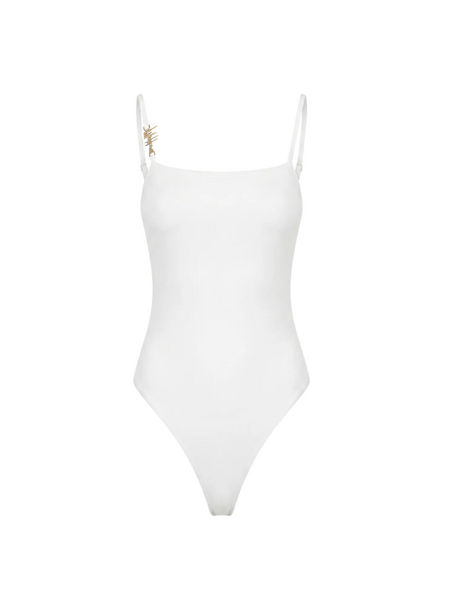 Malelions Malelions Women Charm Bodysuit - White