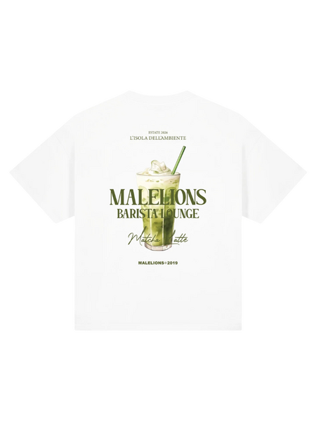 Malelions Malelions Women Barista Lounge Oversized T-Shirt - White