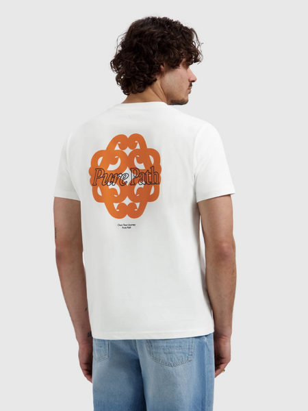 Pure Path Bold Emblem T-Shirt - Off White
