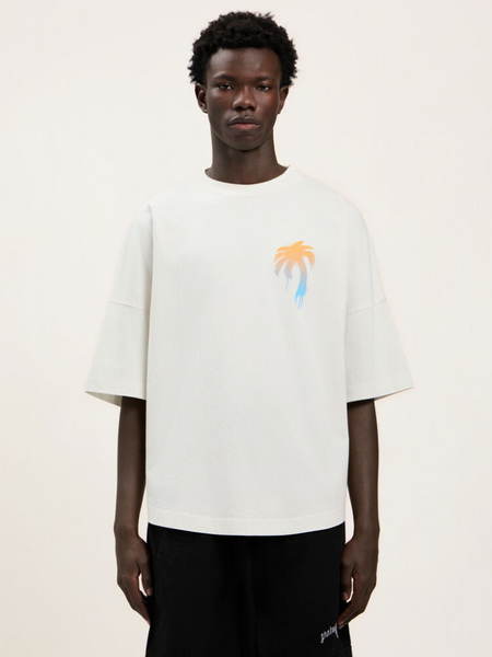 Palm Angels Palm Angels I love PA Over Tee - Off White/Black