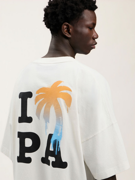 Palm Angels Palm Angels I love PA Over Tee - Off White/Black
