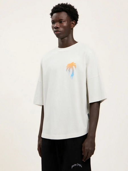 Palm Angels Palm Angels I love PA Over Tee - Off White/Black