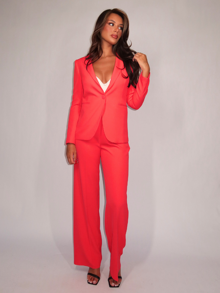 Rinascimento Rinascimento Rewi - Giacca Blazer - Rosso Fragola