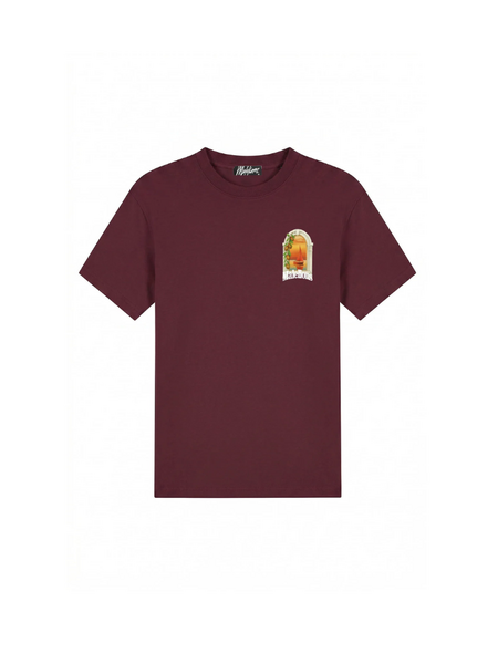 Malelions Malelions Yacht Window T-Shirt - Burgundy