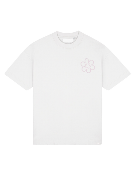 Croyez Croyez Contour De La Fleur T-Shirt - Light Grey