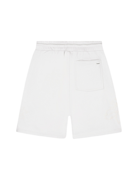 Croyez Croyez Initial Flower Shorts - Light Grey