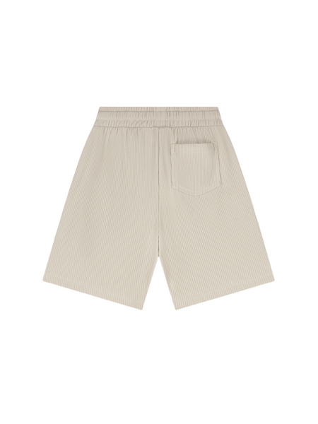 Croyez Croyez Mini Ribbed Shorts - Beige