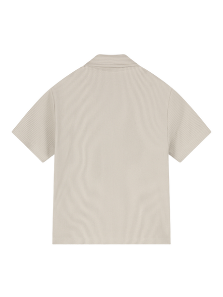 Croyez Croyez Mini Ribbed Shirt - Beige
