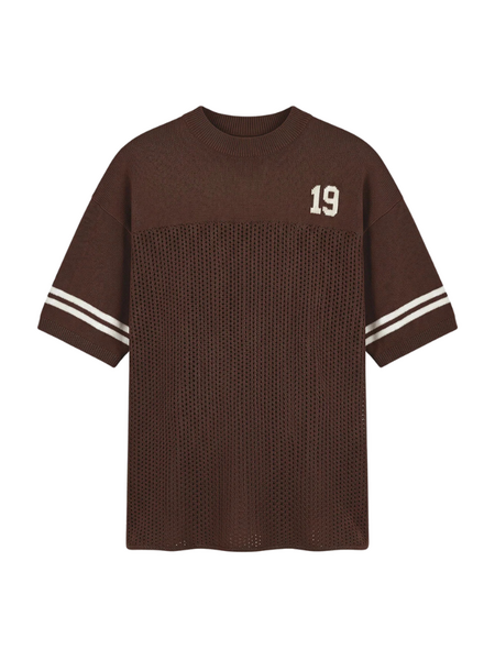 Malelions Malelions Women Knitted Football Jersey - Espresso