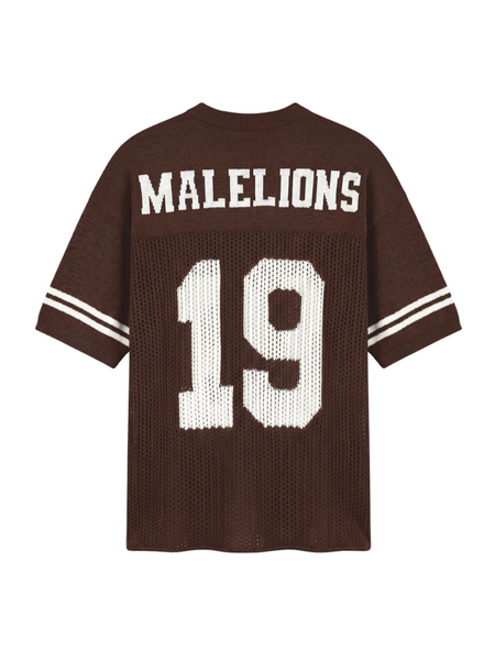 Malelions Malelions Women Knitted Football Jersey - Espresso