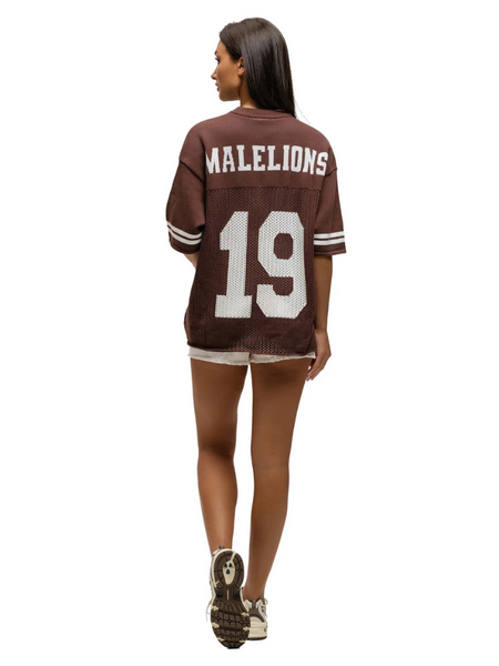 Malelions Malelions Women Knitted Football Jersey - Espresso