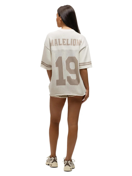 Malelions Malelions Women Knitted Football Jersey - Off-White