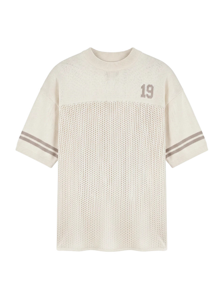 Malelions Malelions Women Knitted Football Jersey - Off-White
