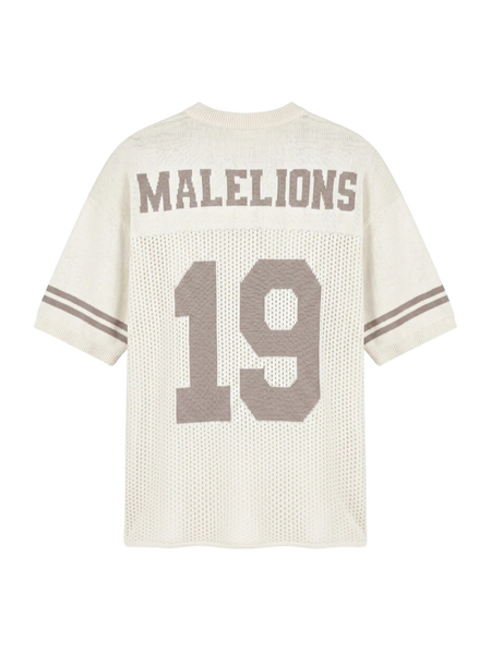 Malelions Malelions Women Knitted Football Jersey - Off-White