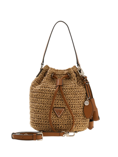 Guess Guess Accessoires Ofelia Top Handle Bucket - Natural/Cognac