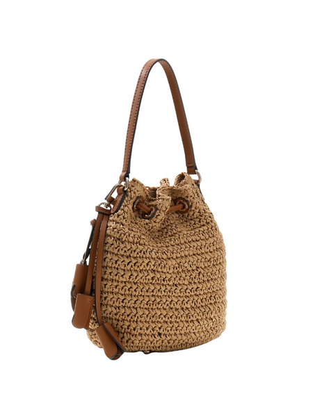 Guess Guess Accessoires Ofelia Top Handle Bucket - Natural/Cognac