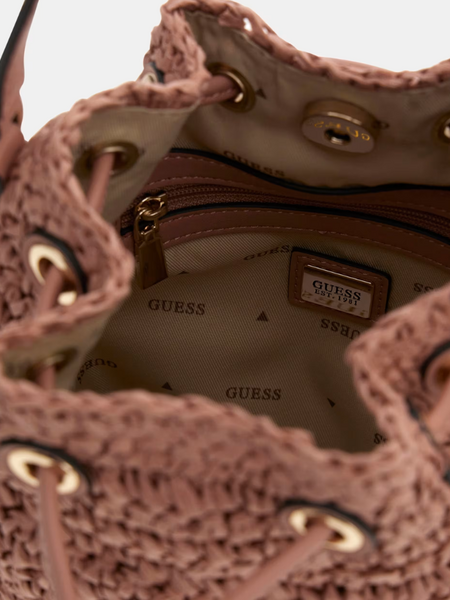Guess Guess Accessoires Ofelia Top Handle Bucket - Coral Pink
