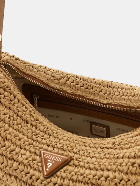 Guess Guess Accessoires OFELIA HOBO SHOULDER BAG - Natural/Cognac