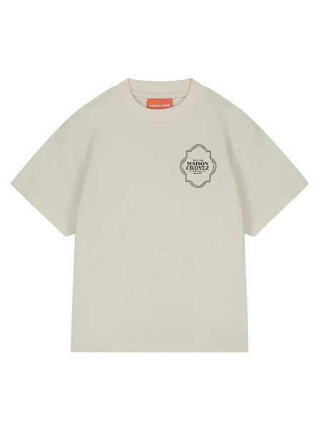 Croyez Croyez Mini Moroccan T-Shirt - Off-White/Brown