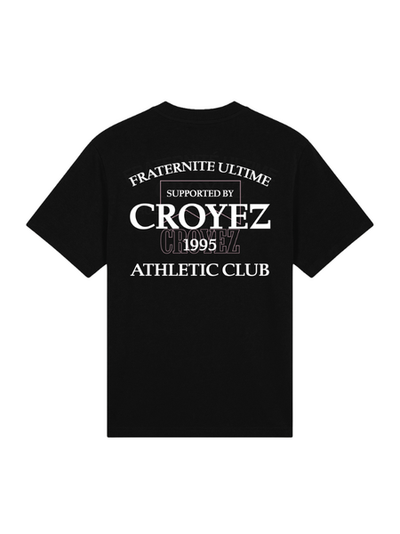 Croyez Women Overlay Fraternite T-Shirt - Black