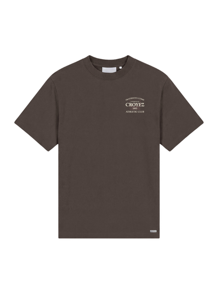 Croyez Croyez Overlay Fraternite T-Shirt - Washed Brown