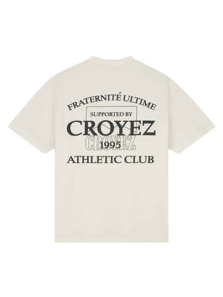Croyez Croyez Overlay Fraternite T-Shirt - Off-White