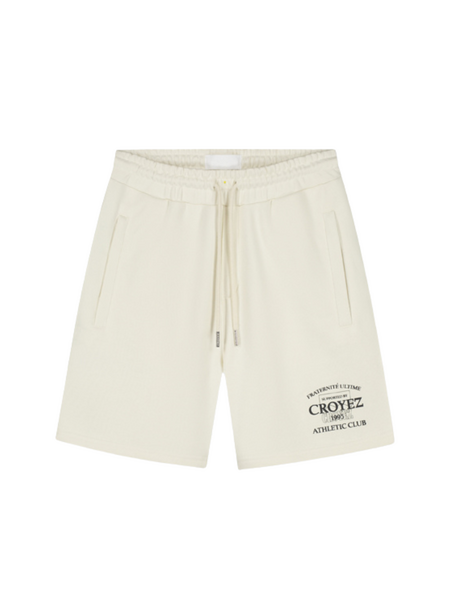 Croyez Croyez Overlay Fraternite Shorts - Off-White