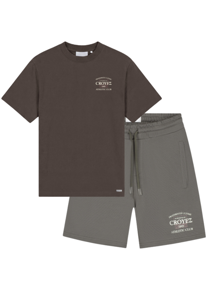 Croyez Croyez Overlay Fraternite Combi-Set - Washed Brown