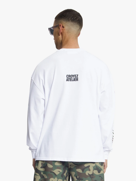 Croyez Croyez Camo Longsleeve - White