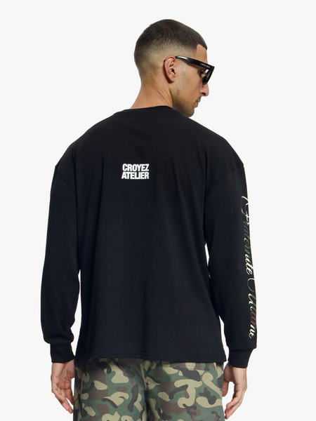 Croyez Croyez Camo Longsleeve - Black
