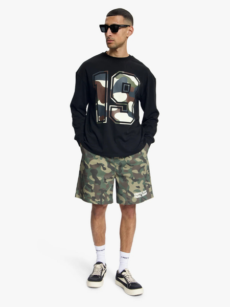 Croyez Croyez Camo Longsleeve - Black