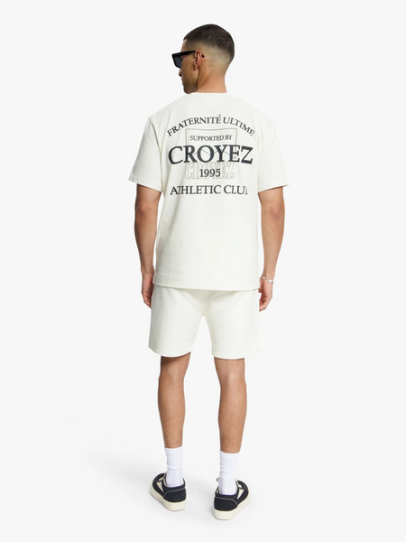 Croyez Croyez Overlay Fraternite T-Shirt - Off-White