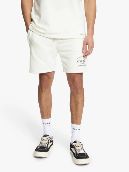 Croyez Overlay Fraternite Shorts - Off-White
