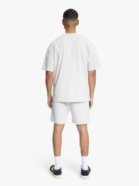 Croyez Croyez Initial Flower T-Shirt - Light Grey