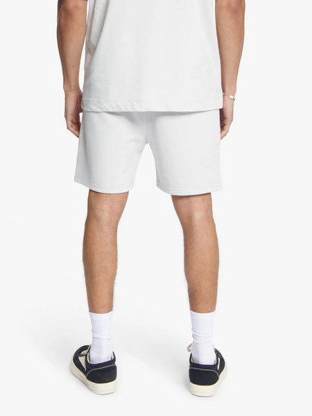 Croyez Croyez Initial Flower Shorts - Light Grey