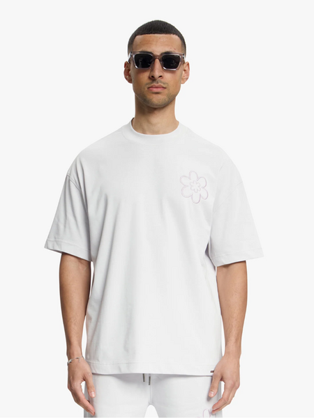 Croyez Contour De La Fleur T-Shirt - Light Grey