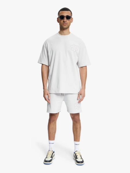 Croyez Croyez Contour De La Fleur Shorts - Light Grey