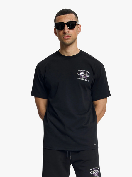 Croyez Overlay Fraternite T-Shirt - Black Croyez Croyez Overlay Fraternite T-Shirt - Black