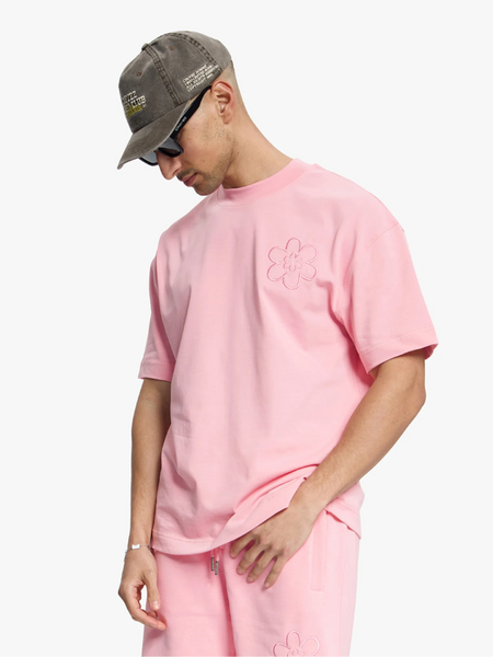 Croyez Contour De La Fleur T-Shirt - Pink