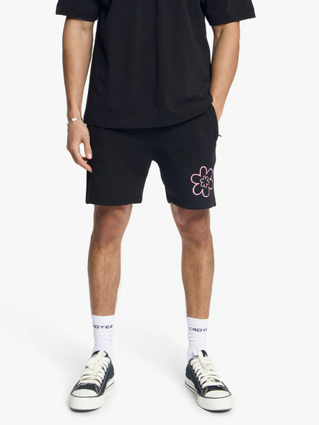Croyez Contour De La Fleur Shorts - Black