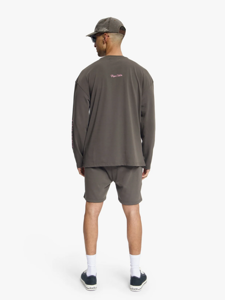 Croyez Contour De La Fleur Longsleeve - Washed Brown Croyez Croyez Contour De La Fleur Longsleeve - Washed Brown