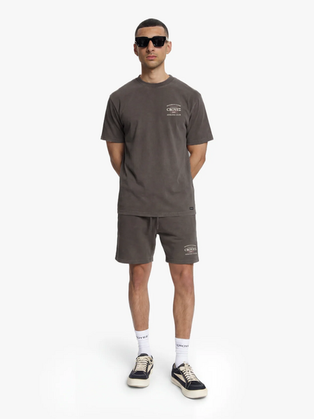 Croyez Croyez Overlay Fraternite T-Shirt - Washed Brown