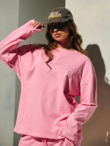 Croyez Women Contour De La Fleur Longsleeve - Pink
