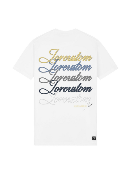 JorCustom Stitched Slim Fit T-Shirt - White