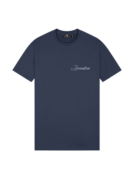 JorCustom JorCustom Stitched Slim Fit T-Shirt - Midnight Blue