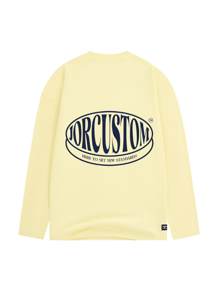 JorCustom Stretched Longsleeve T-Shirt - VintageYellow