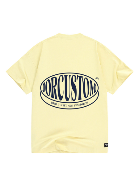 JorCustom Stretched Loose Fit T-Shirt - VintageYellow