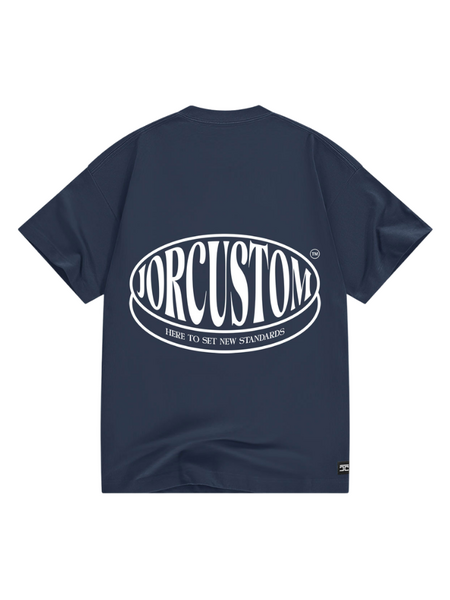 JorCustom Stretched Loose Fit T-Shirt - Midnight Blue