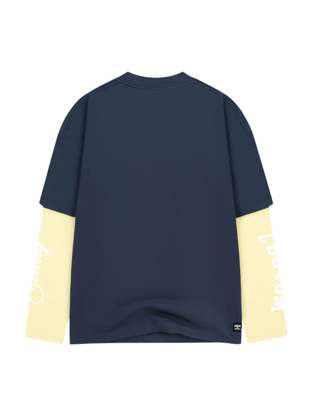 JorCustom JorCustom CustomSociety Double Layered Longsle - MidnightBlue-Vintage