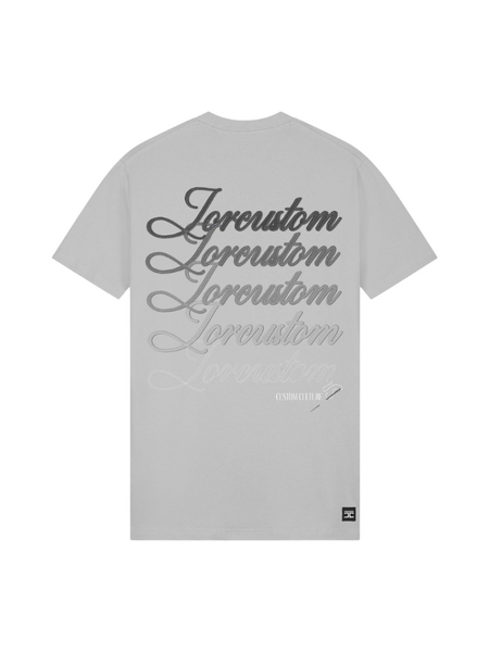 JorCustom Stitched Slim Fit T-Shirt - Light Grey